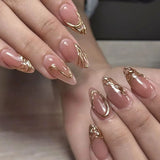 Nude Gold Foil Line