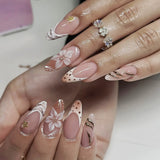 Nude Floral Gold Pearl