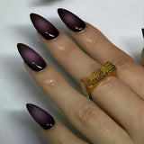 Plum Black Ombre