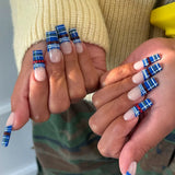 Blue Stripe Plaid