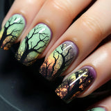 Green Haunted Tree