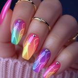 Rainbow Ombre Rhinestone