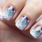 Silver Geometric Glitter