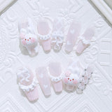 Pink Bunny Bow – M