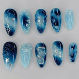 Blue Chrome Flower