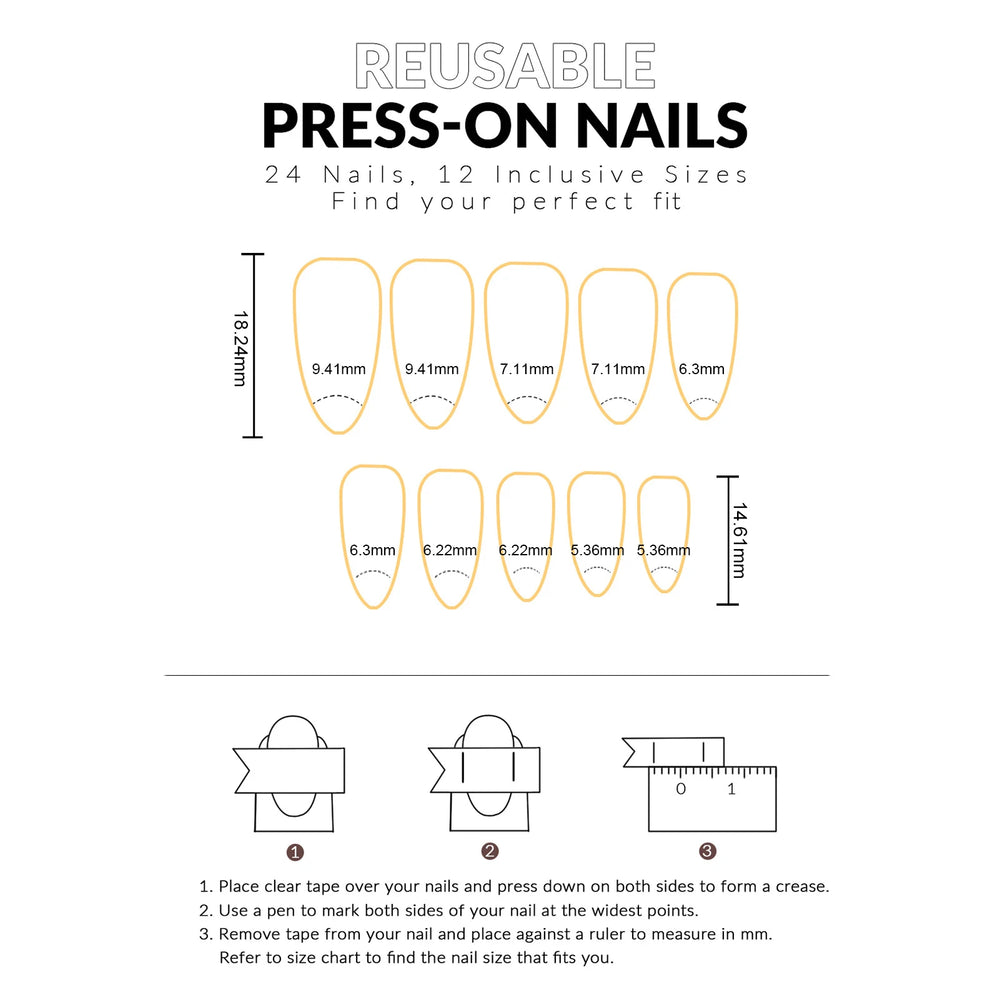 Japanese Cartoon Monkey & Flower Press-On Nails – Ballet, 30 Pcs