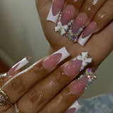 Pink Gem Bow Tips