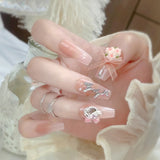 Pink Flower Bow