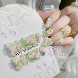 Green Petal Sparkle