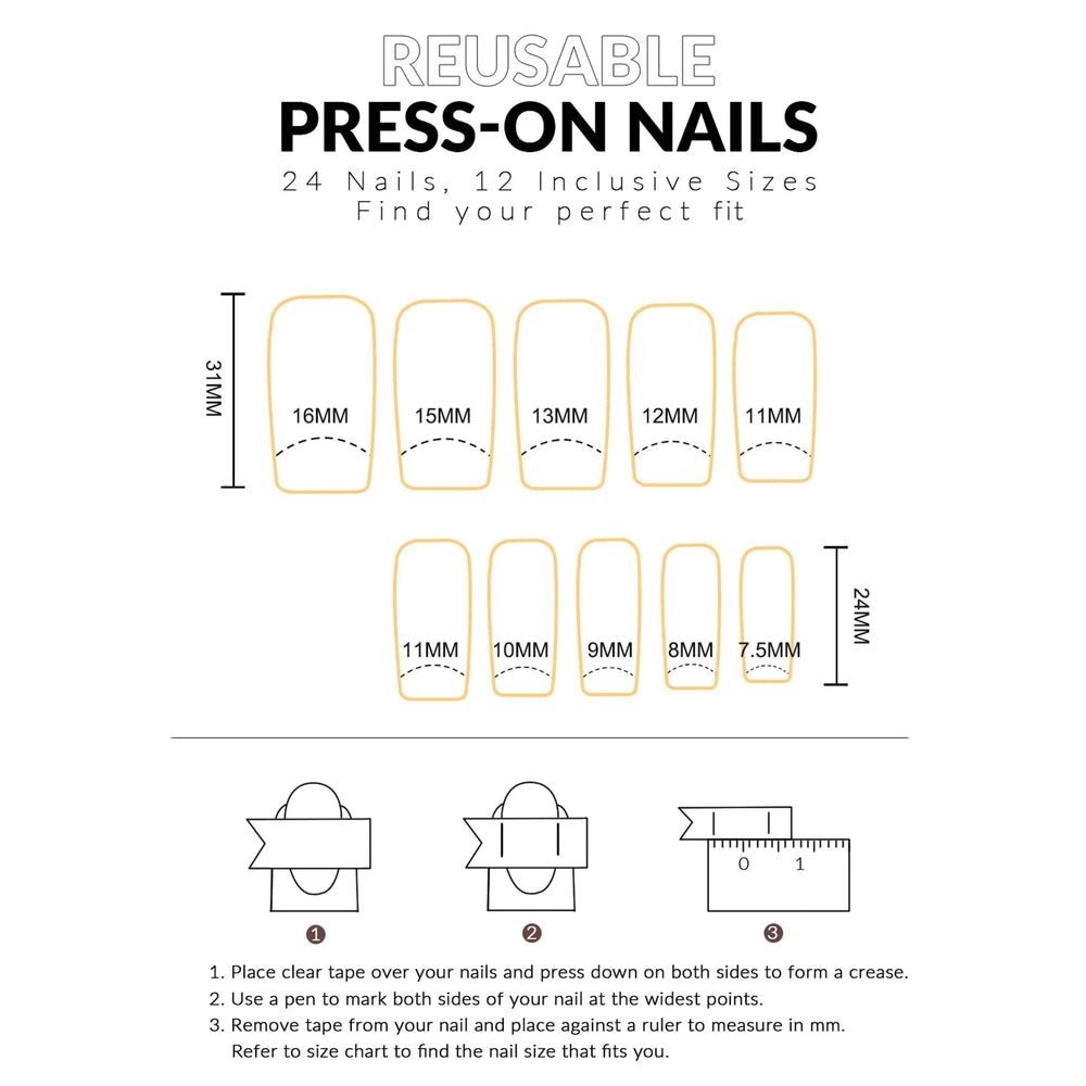 Black French Purple Gem Luxury Press-On Nails – Long Coffin, 24 Pcs