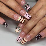 Black Stripe Bow