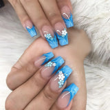 Blue Floral French