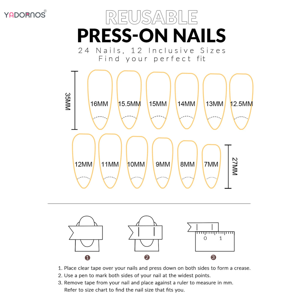Full Rhinestone Sparkle Press-On Nails – Long Coffin, 24 Pcs