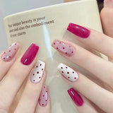 Wine Red Polka Dot