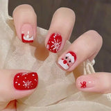 Red Santa Snowflake