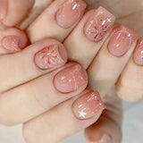 Pink Snowflake Sheer