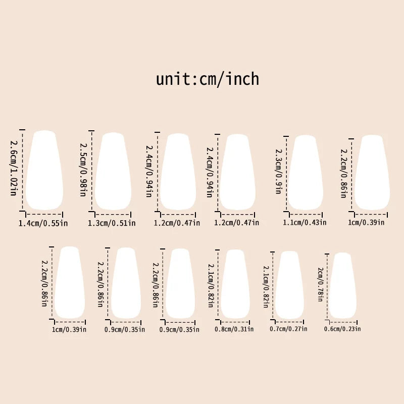 24pcs/set Gradient purple colors fake nails starry night sky glossy ballet shape nail tips full cover press on false nail set
