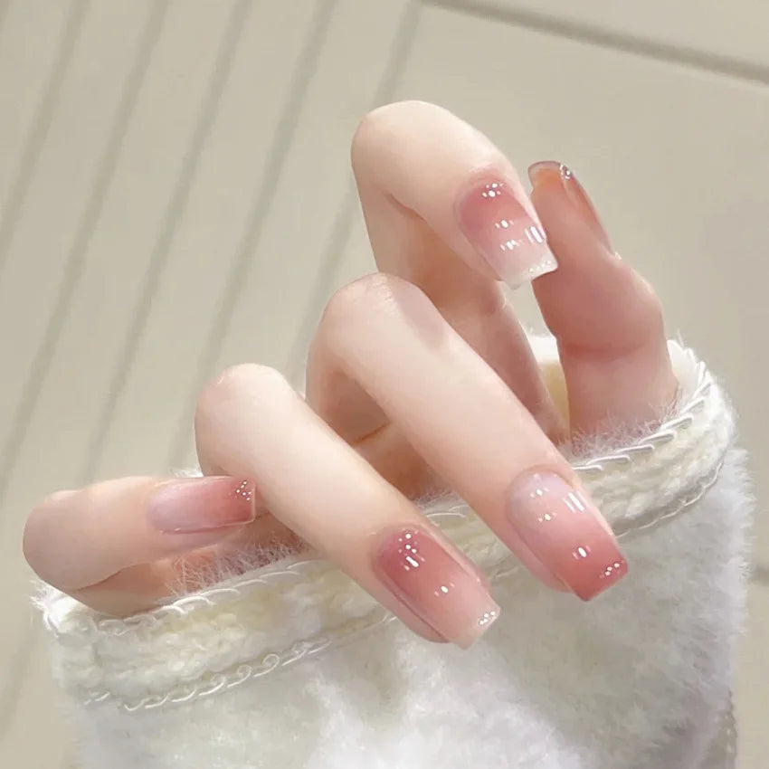 Blush Pink Gradient Press On Nails