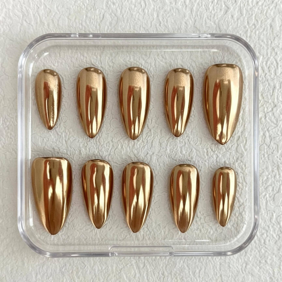 Mirror Gold Chrome Press-On Nails