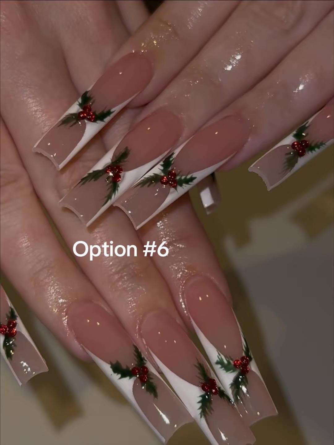 Pink and Mauve Christmas & Winter Nail Designs with Bows, Snowflakes and Gold Accents