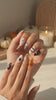 Minimalist Halloween Ghost, Bat, Spider Web and Moon Nail Set