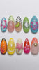 Tropical Fruit and Hibiscus Nails with 3D Starfish and Gold Shell