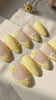 Yellow Daisy French Tip Press On Nails