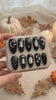 Gothic Ghost Halloween Press-On Nails with Celestial Details