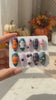 Kawaii Halloween Press On Nails With 3D Pumpkins, Ghosts, Harlequin Diamonds and Spiderwebs