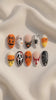 Halloween Press On Nails With Pumpkins, Ghosts, Spiderwebs and Candy Corn
