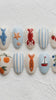 Coastal Summer Press On Nails with Sea Life, Citrus, Berries and Stripes