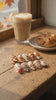Autumn Bakery Press On Nails With 3D Pastries, Pie, Latte Art and Plaid
